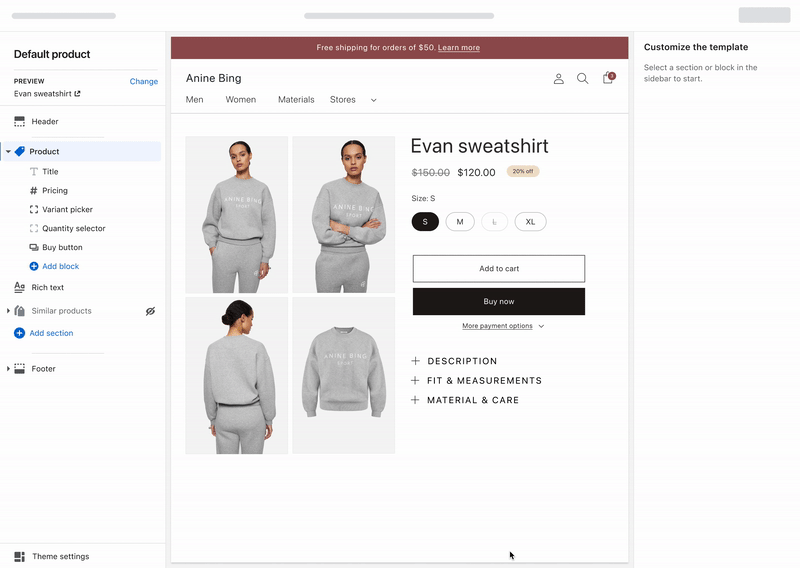 Example of Customizing Your Storefront Example of Customizing Your Storefront